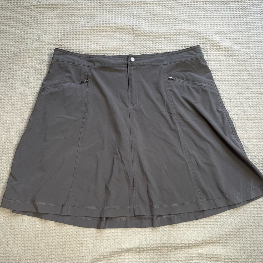 Title Nine Swingtastic Skort 12 Womens Nimblene Stretch Tennis Gray